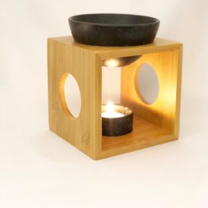 Bamboo Waxmelt brander met ronde gat