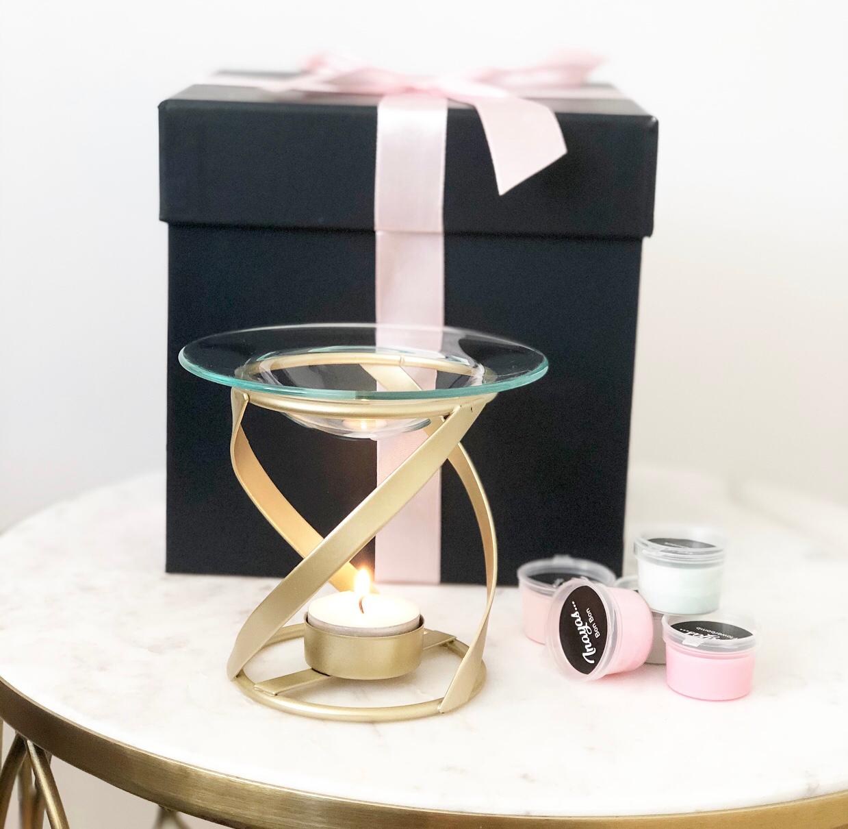 cadeauset - Spiraalbrander met zwarte cadeaubox